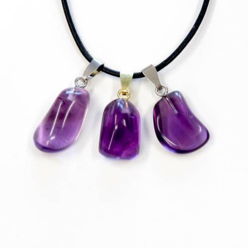Amethyst Anhänger Silber 925 rhodiniert oder vergoldet