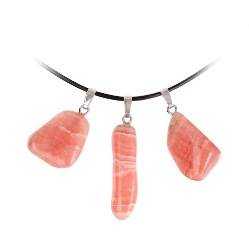 Rhodochrosit Anhänger Silberschlaufe 925 rhod.