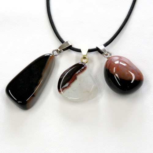 Sardonyx Anhänger Silber 925 rhodiniert oder vergoldet