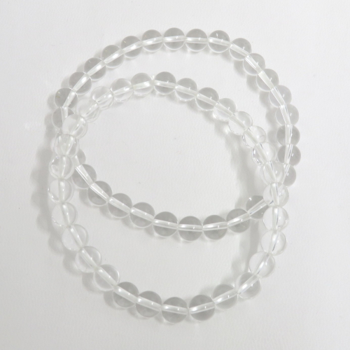Bergkristall 6mm Kugelarmband