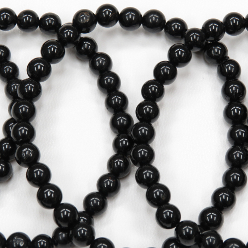 Turmalin, schwarz (Schörl) Kugelarmband