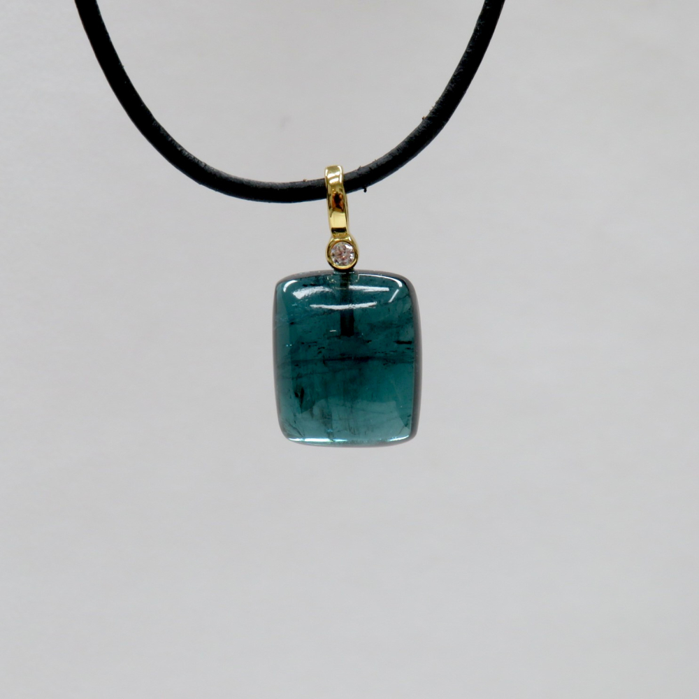 Turmalin, blau (Indigolith) Anhänger