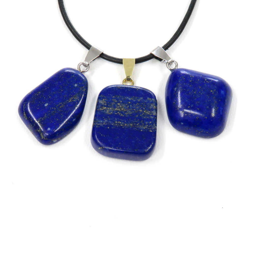 Lapis-Lazuli Anhänger Silber 925 rhodiniert oder vergoldet