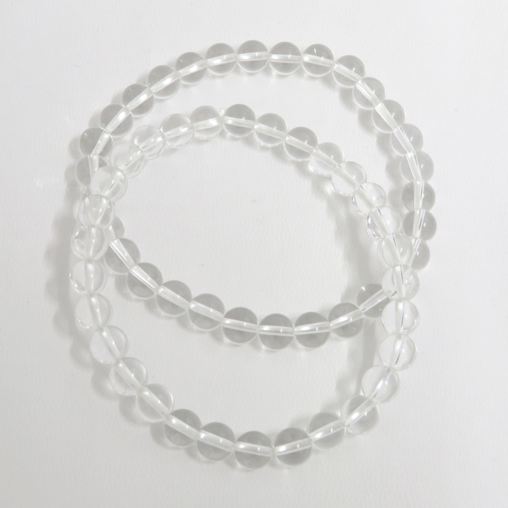 Bergkristall 6mm Kugelarmband