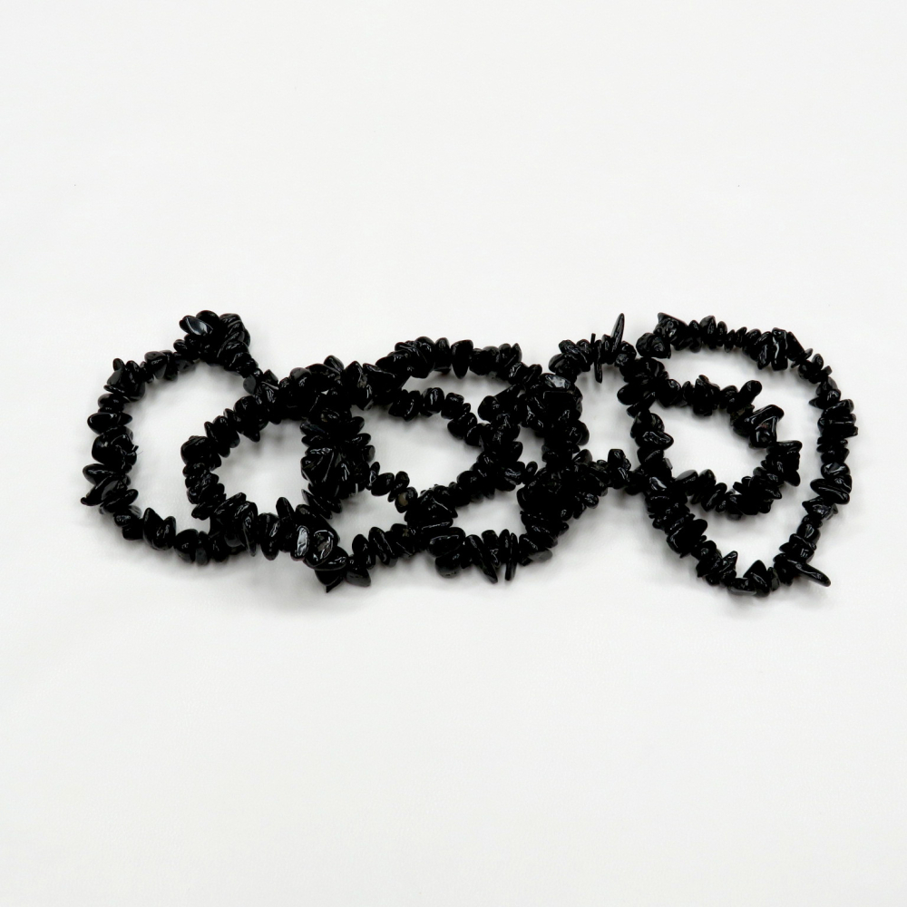 Turmalin, schwarz (Schörl) Splitterarmband