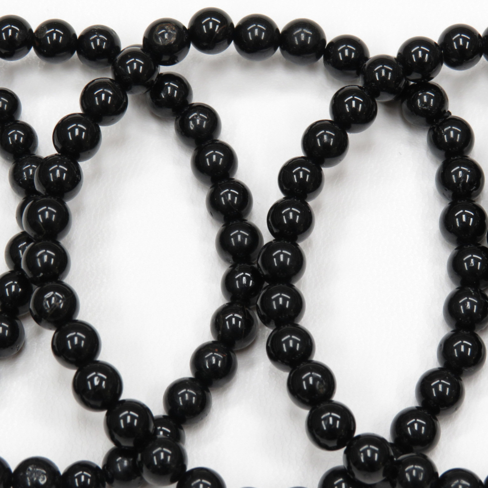 Turmalin, schwarz (Schörl) Kugelarmband